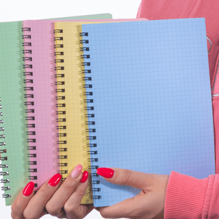 Dream Notes 4 Farklı Renk Kareli A5 Defter Seti - 1
