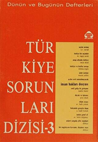 Dünün ve Bugünün Defterleri Türkiye Sorunları Dizisi 3 - 1