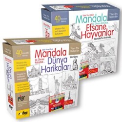 Dünya Harikaları ve Efsane Hayvanlar Mandala - 1