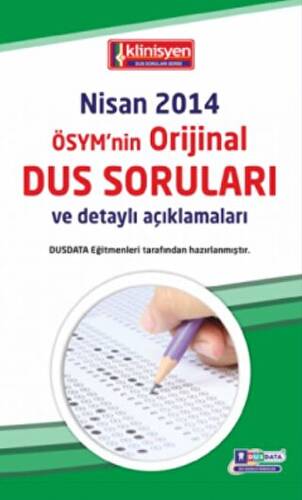 DUS Çıkmış Soruları Serisi - ÖSYM`nin Orijinal Nisan 2014 - 1