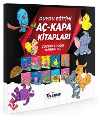 Duygu Eğitimi Kitapları - Aç Kapa Kitaplar Serisi 10 Kitap - 1