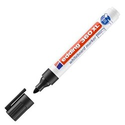 Edding 360 Xl Beyaz Yazı Tahtası Kalemi Siyah - 1