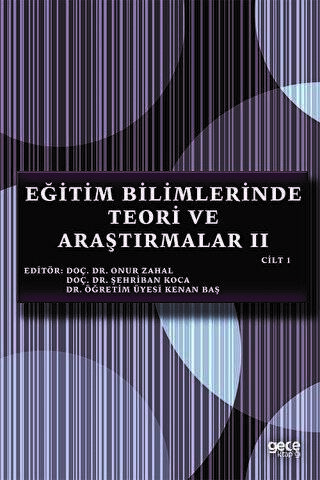 Eğitim Bilimlerinde Teori ve Araştırmalar 2 Cilt 1 - 1