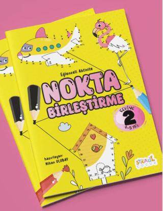 Eğlenceli Aktivite Nokta Birleştirme ‐ Boyama ve Aktivite Kitabı ‐ Seviye 2 - 1