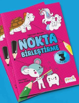 Eğlenceli Aktivite Nokta Birleştirme ‐ Boyama ve Aktivite Kitabı ‐ Seviye 3 - 1