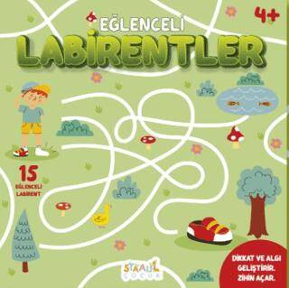 Eğlenceli Labirentler - 4+ Yaş Aktivite Kitabı - Okul Öncesi Etkinlik - 1