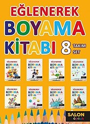 Eğlenerek Boyama Kitabı 8 Kitap Takım - 1