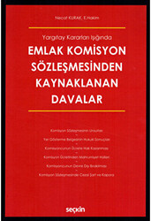 Emlak Komisyon Sözleşmesinden Kaynaklanan Davalar - 1