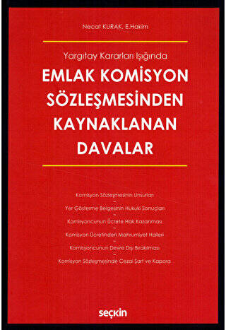 Emlak Komisyon Sözleşmesinden Kaynaklanan Davalar - 1