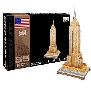 Empire State Binası 55 Parça 3D Puzzle - 1