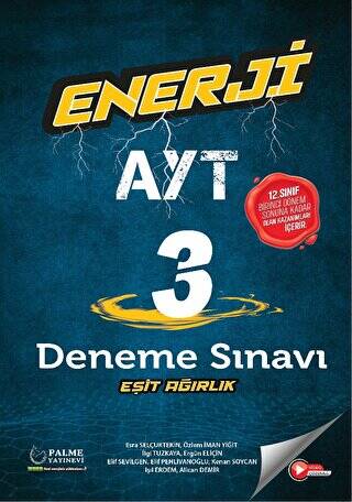 Enerji Ayt Eşit Ağırlık 3 Deneme Sınavı - 1