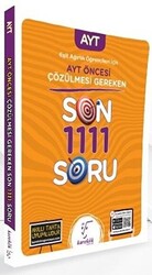 Eşit Ağırlık Öğrencileri İçin AYT Öncesi Çözülmesi Gereken Son 1111 Soru - 1