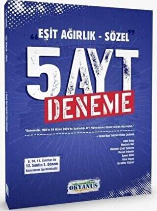 Eşit Ağırlık - Sözel 5 AYT Deneme - 1