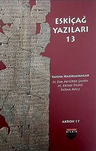 Eskiçağ Yazıları 13 - 1