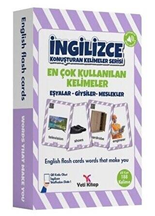 Eşyalar-Giysiler-Meslekler - En Çok Kullanılan Kelimeler İngilizce Konuşturan Kelimeler Serisi - 1