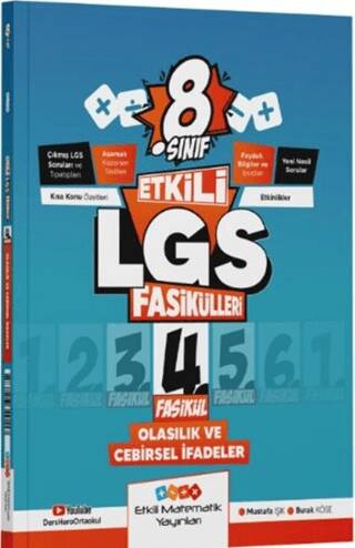 Etkili Matematik Yayınları 8. Sınıf Etkili LGS Fasikül Olasılık ve Cebirsel İfadeler 4 - 1