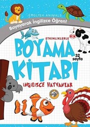 Etkinliklerle Boyama Kitabı İngilizce Hayvanlar - 1