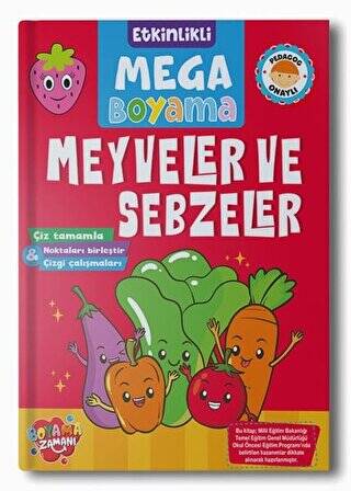 Etkinlikli Mega Boyama - Meyveler ve Sebzeler - 1