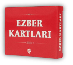 Ezber Kartları Kırmızı 70*90 Mm - Geleneksel Sanatlar