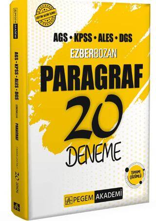 Ezberbozan KPSS ALES DGS Paragraf 20 Deneme - 1