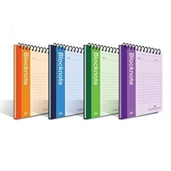 Faber-Castell Bloknot Canlı Renk A4 80 Yaprak Çizgisiz Asorti - Faber-Castell