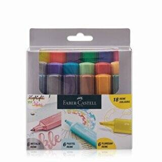 Faber-Castell Fosforlu Kalem Özel Set 18Li - 1