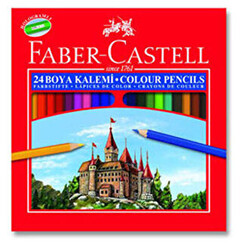 Faber-Castell Karton Kutu Boya Kalemi 24 Renk - Faber-Castell