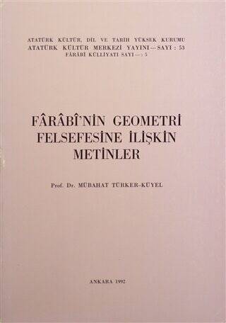 Farabi`nin Geometri Felsefesine İlişkin Metinler - 1