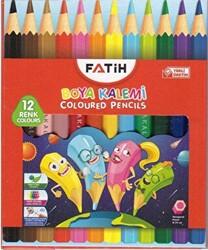 Fatih Kuru Boya Kalemi Tam Boy 12 Renk - 1