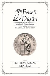 Felsefi Düşün Akademik Felsefe Dergisi Sayı: 11 - Ekim 2018 - 1