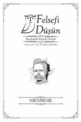 Felsefi Düşün Akademik Felsefe Dergisi Sayı: 18 - Nisan 2022 - 1