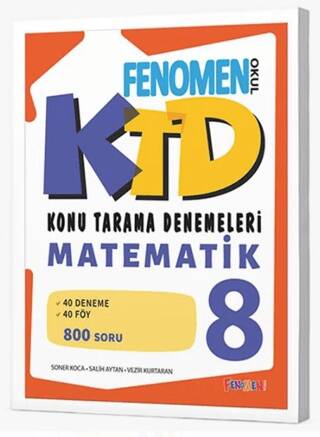 Fenomen 8 Matematik Konu Tarama Denemeleri - 1