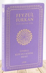 Feyzü`l Furkan Tefsirli Kur`an-ı Kerim Meali Sempatik Cep Boy - İnce Cilt Lila - 1