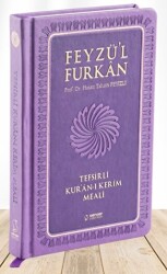 Feyzü`l Furkan Tefsirli Kur`an-ı Kerim Meali Sempatik Cep Boy - Tefsirli Meal - Ciltli - Lila - 1