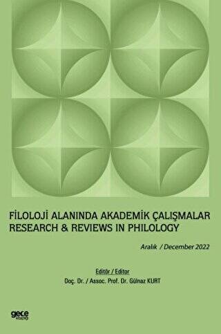 Filoloji Alanında Akademik Çalışmalar - Aralık 2022 - 1