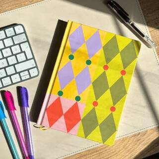 Form Noktalı Lüks Ciltli Notebook - 1