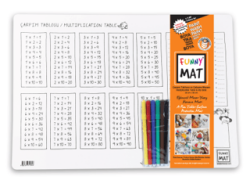 Funny Mat Çarpım Tablosu - Çalışma Masam 2 Paket 6`lı Keçeli Kalem - Akademi Çocuk
