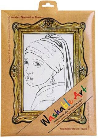 Funny Mat Washable Art - Johannes Vermeer Girl with a Pearl Earring - 1