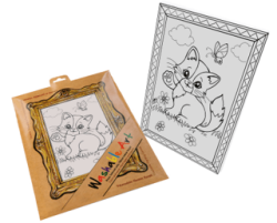 Funny Mat - Washable Art - Kedi - Akademi Çocuk