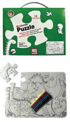 Funny Mat Washable Puzzle - Dinozor Çağı - 1