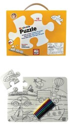 Funny Mat Washable Puzzle - Taşıtlar - 1