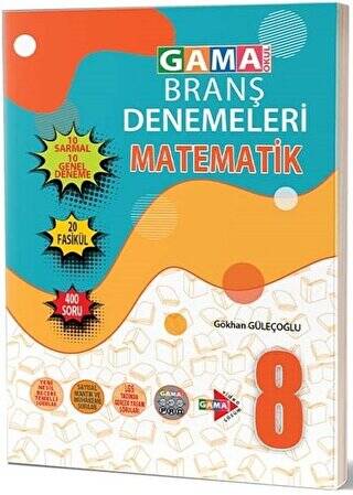 Gama Okul 8. Sınıf LGS Matematik Branş Denemeleri - 1