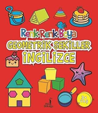 Geometrik Şekiller İngilizce - Renk Renk Boya - 1