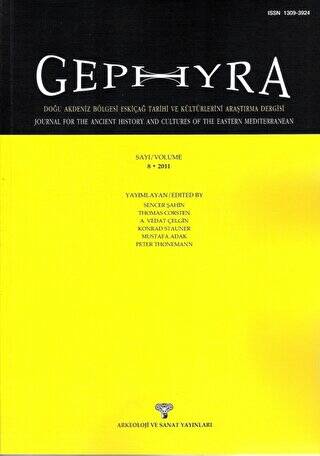 GEPHYRA Sayı 8 - Volume 8 - 2011 - 1