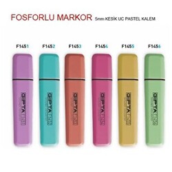 Gıpta Fosforlu Markör 5Mm Kesik Uç Pastel Eflatun - Gıpta