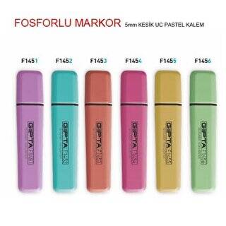 Gıpta Fosforlu Markör 5Mm Kesik Uç Pastel Eflatun - 1