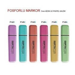 Gıpta Fosforlu Markör 5Mm Kesik Uç Pastel Turuncu - 1