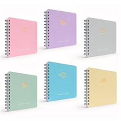 Gıpta Micro Notes Defter Spiralli Sert Kapak 16x16 Cm 100 Yaprak Çizgili - Gıpta