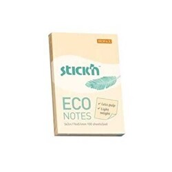 Gıpta Yapışkanlı Not Kağıdı 76x51 Eco Notes Patel Sarı 100 Yaprak - 1