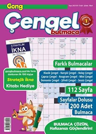 Gong Çengel Bulmaca Ocak - Şubat - Mart 2021 5`li Set - 1